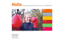 Tablet Screenshot of holla.ch